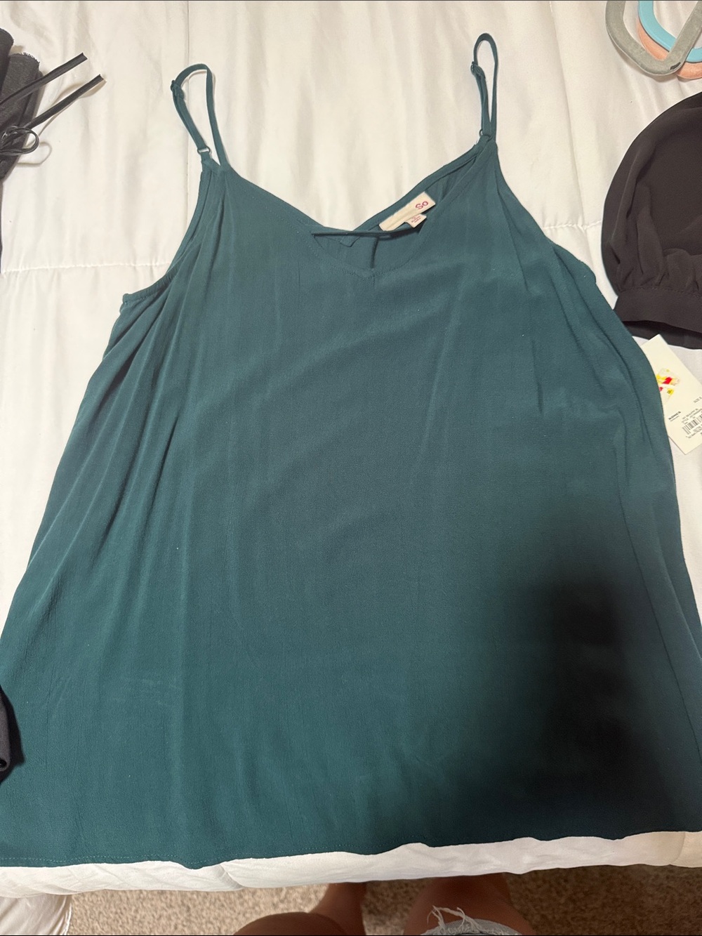 SO Teal Spaghetti Strap Camisole